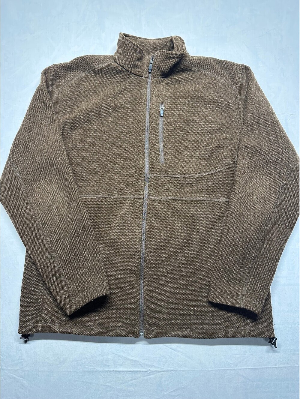 Duluth Trading Co. Men's Park Point Full-Zip Fleece Jacket - Brown -Medium - EUC